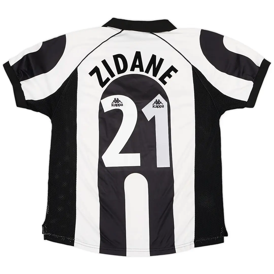 Zidane #21 Juventus 1997/98 Retro Home Soccer Jersey