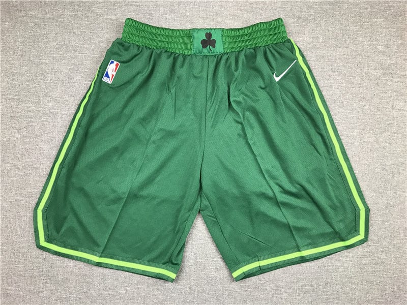 Men's Boston Celtics Green Basketball Retro Shorts