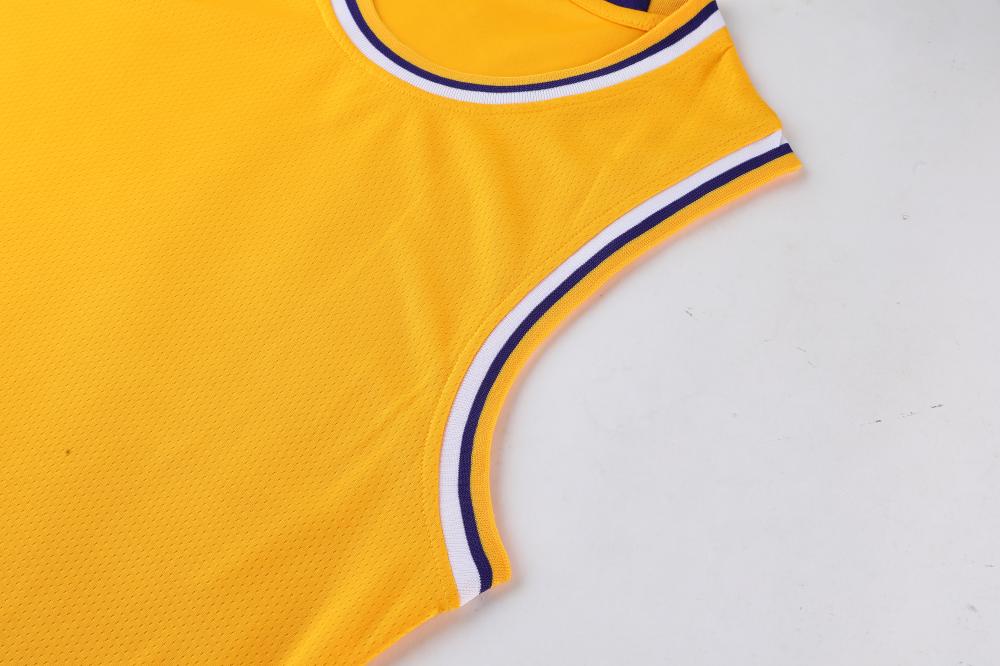 Lakers basketball yellow suit（Customizable name and number）