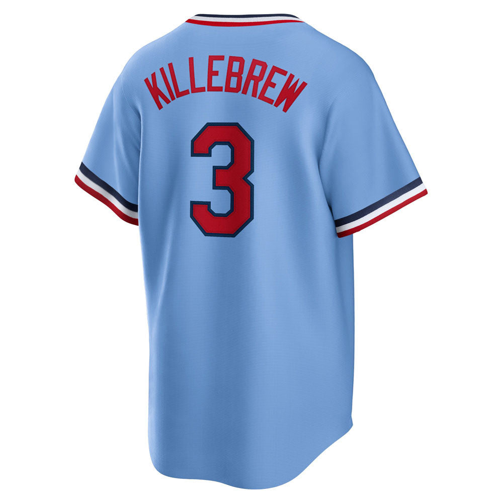Men's Minnesota Twins Harmon Killebrew Road Cooperstown Collection Player Jersey - Light Blue
