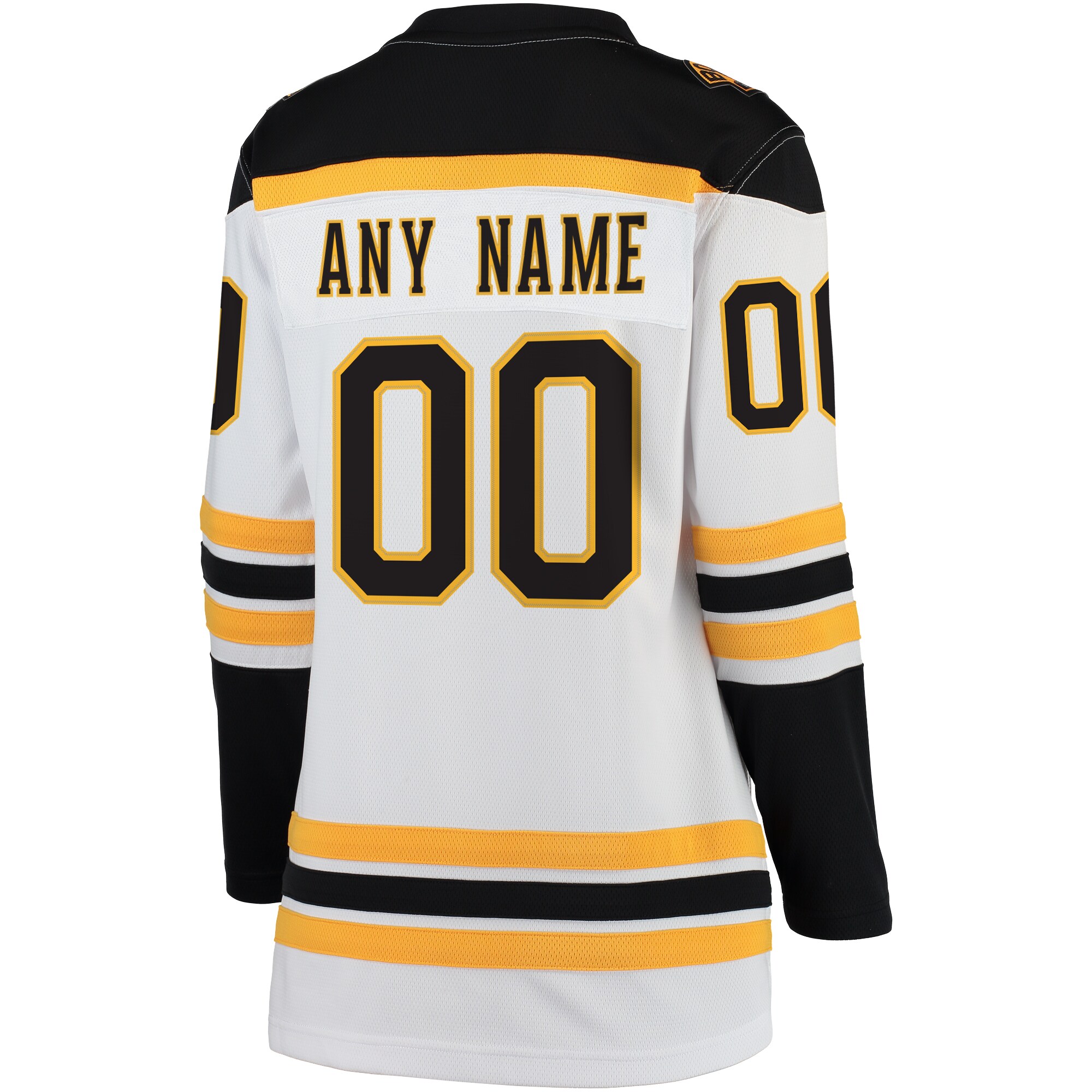 Boston Bruins Fanatics Women’s Away Breakaway Custom Jersey – White