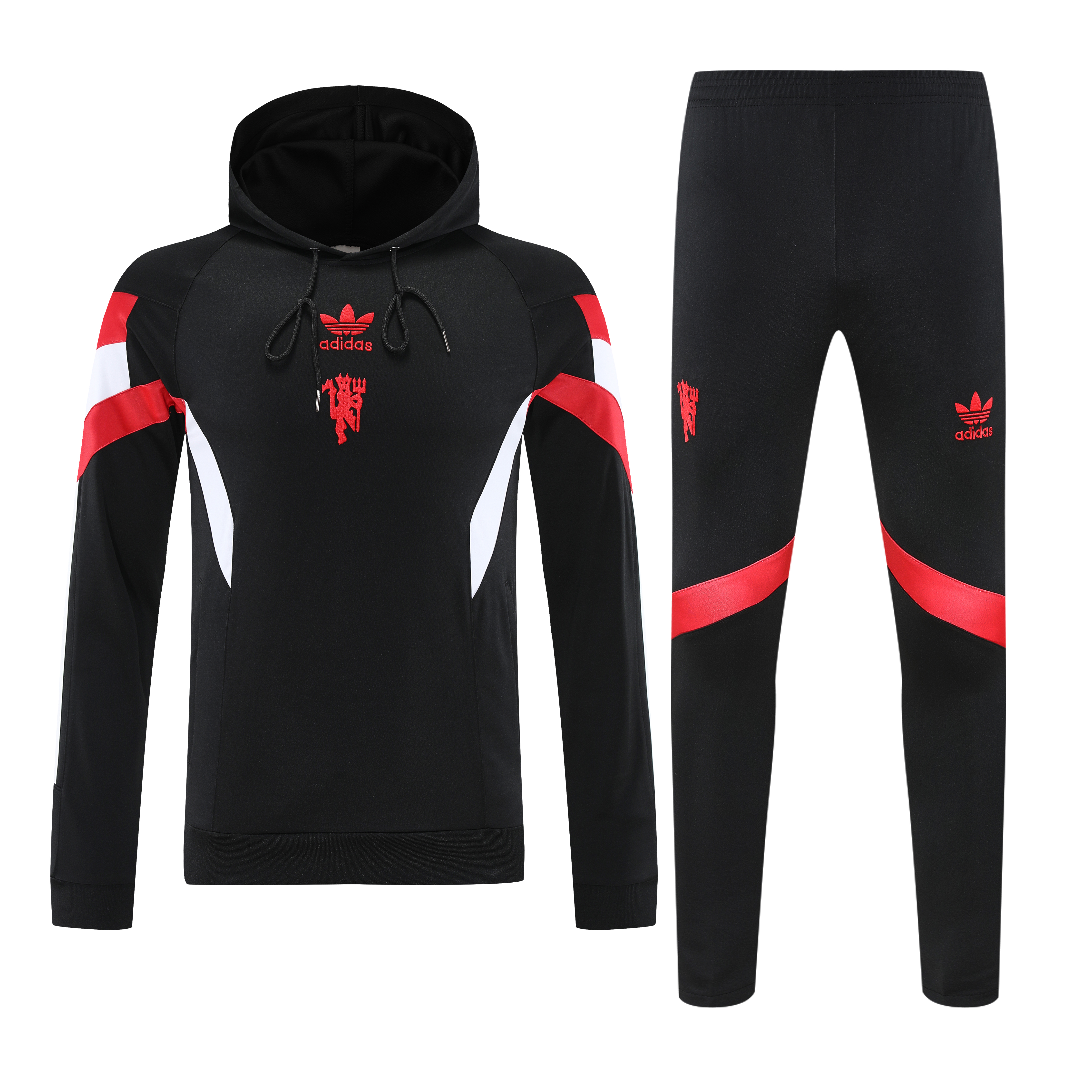 2025-26 Manchester United Hooded Long Sleeve Kit - Adult Kit