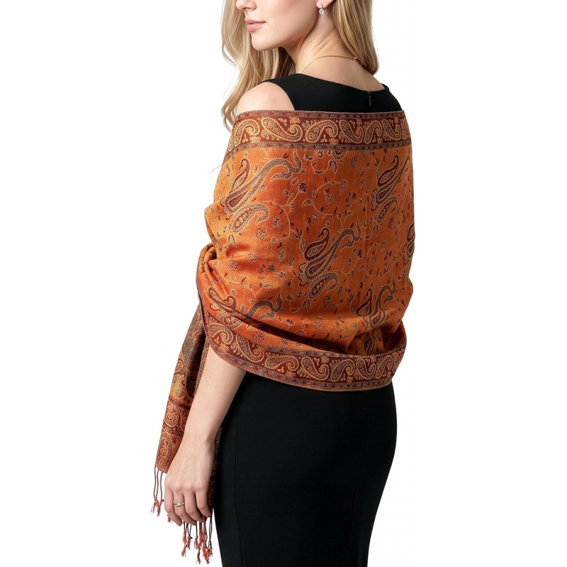 Reversible Paisley Pashmina Rave Scarf