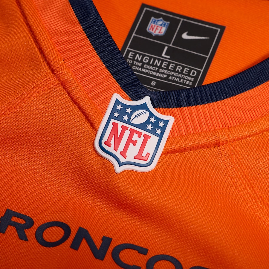 复制Denver Broncos Bo Nix Orange Jersey