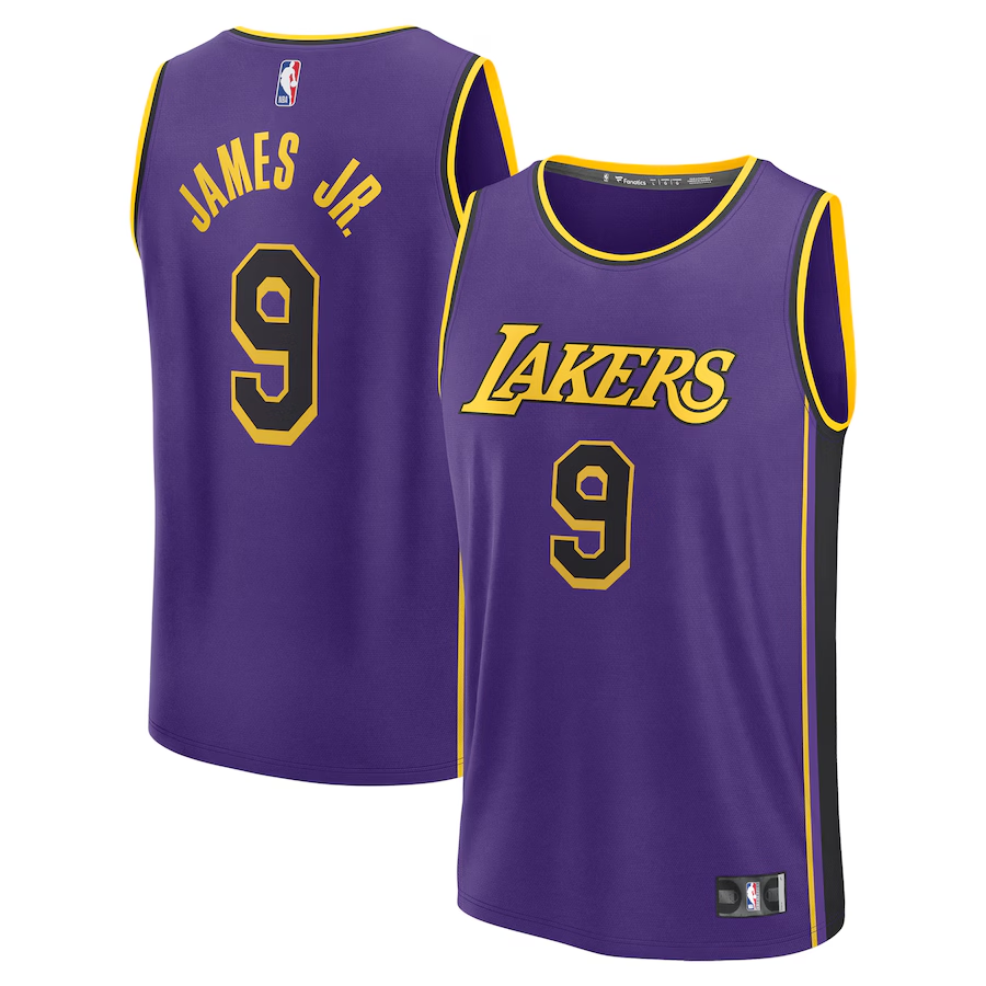 Men's Los Angeles Lakers Bronny James Fanatics Purple Fast  Jersey - Statement Edition