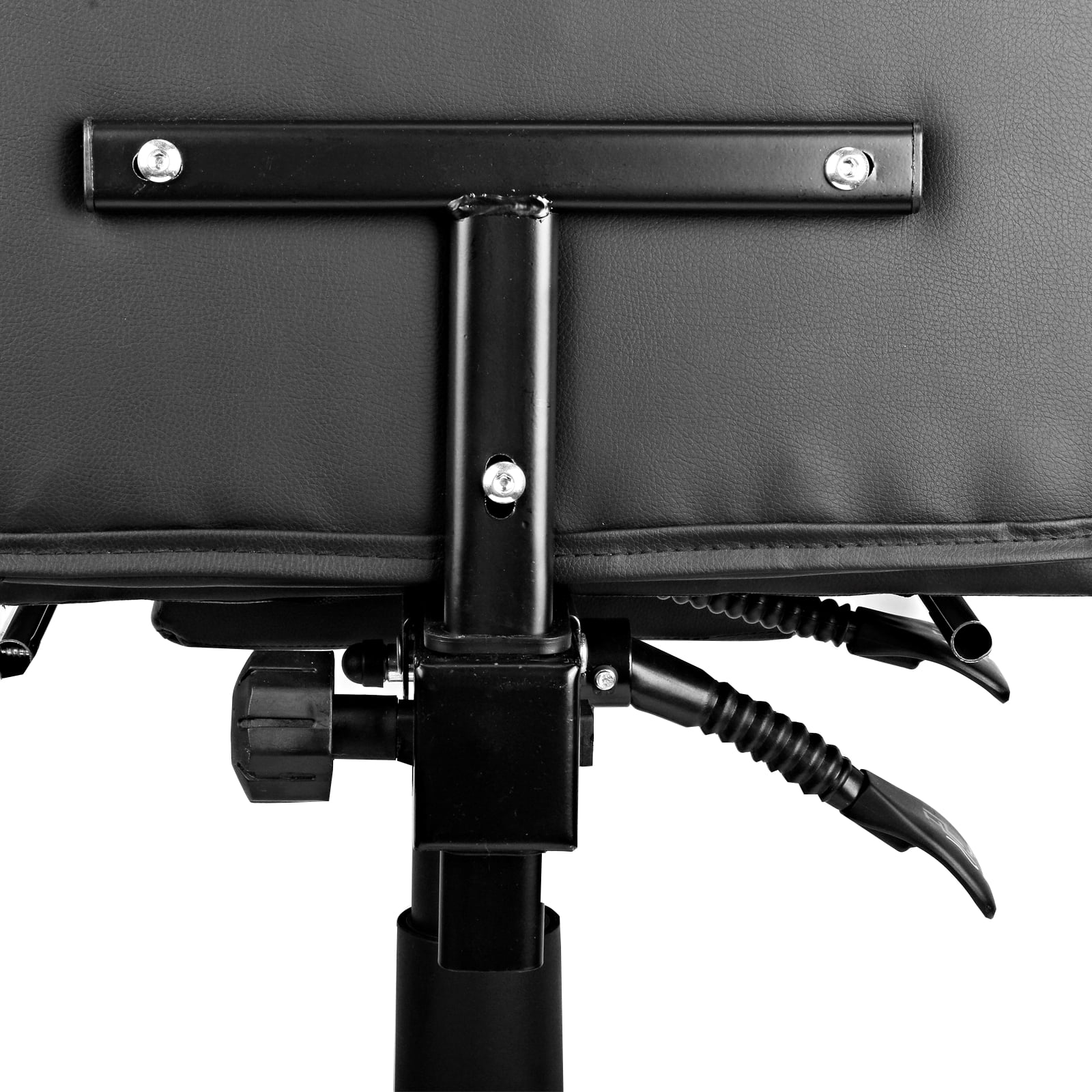 iMucci Office Chair Big High Back PU Leather Computer Desk Chair, 300lbs Heavy Duty Ergonomic Adjustable Executive Swivel Chair with Leg Rest and Lumbar Support, Black