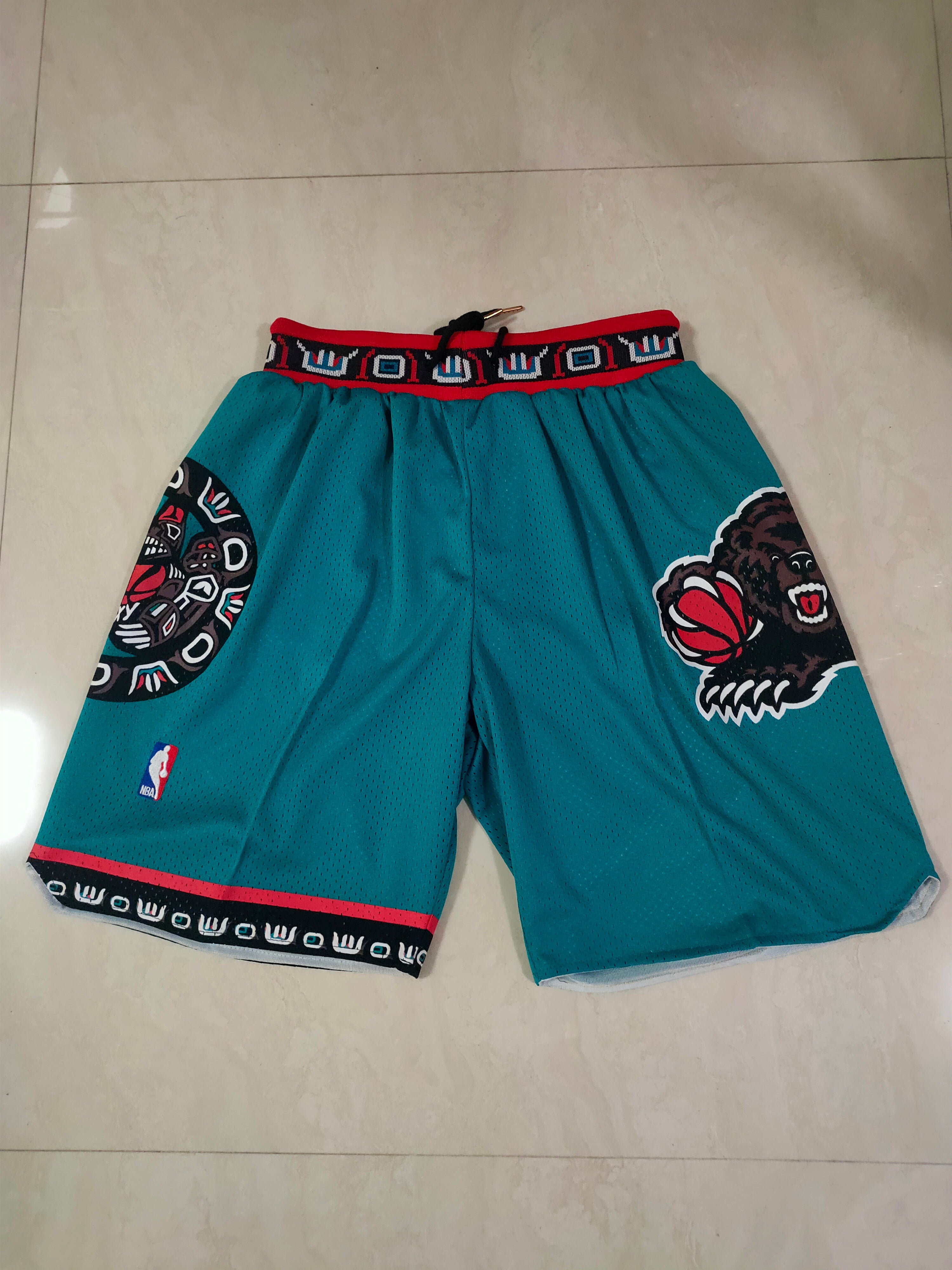 Memphis Grizzlies Green Juston Retro Shorts