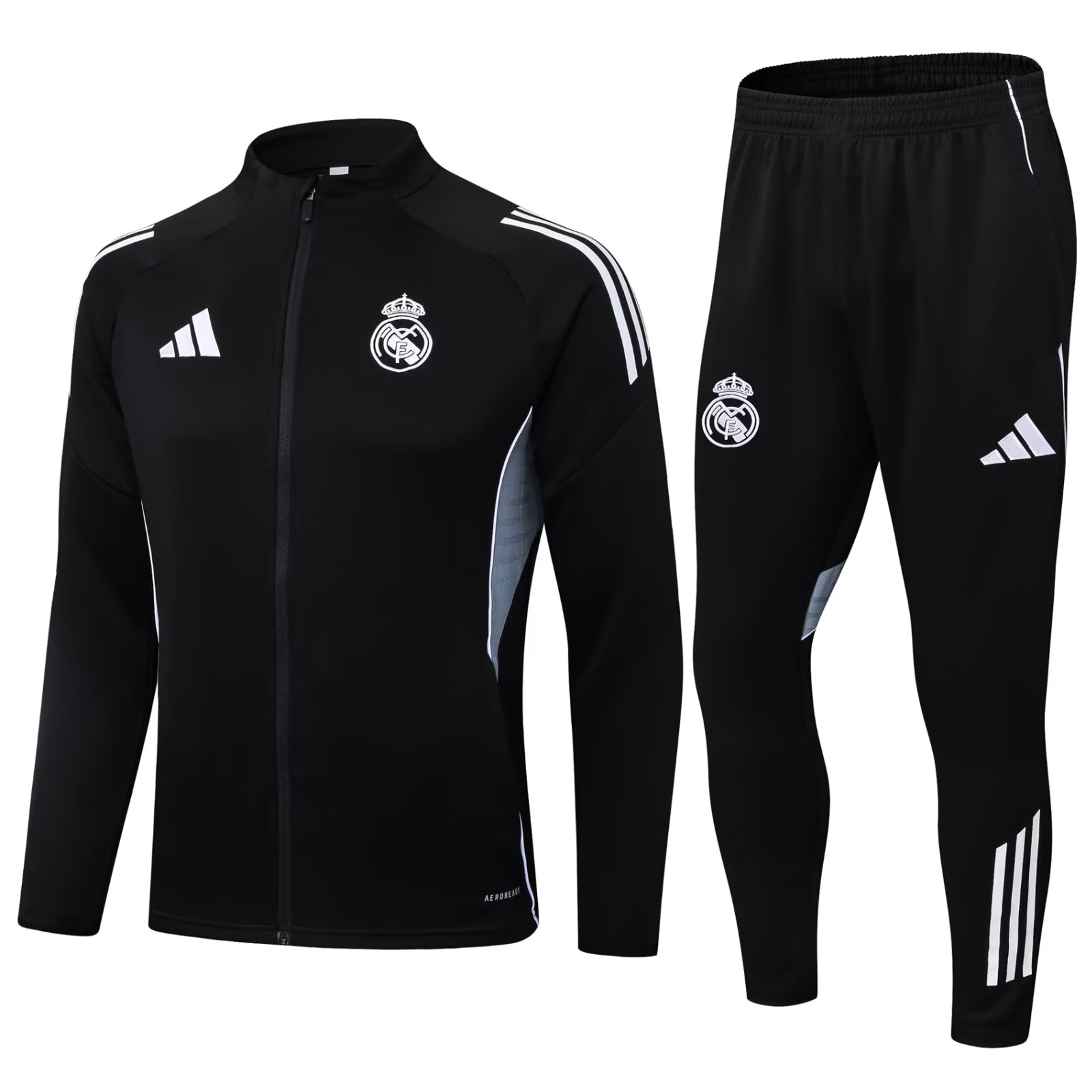 2025/26 Real Madrid Black Jacket Tracksuit