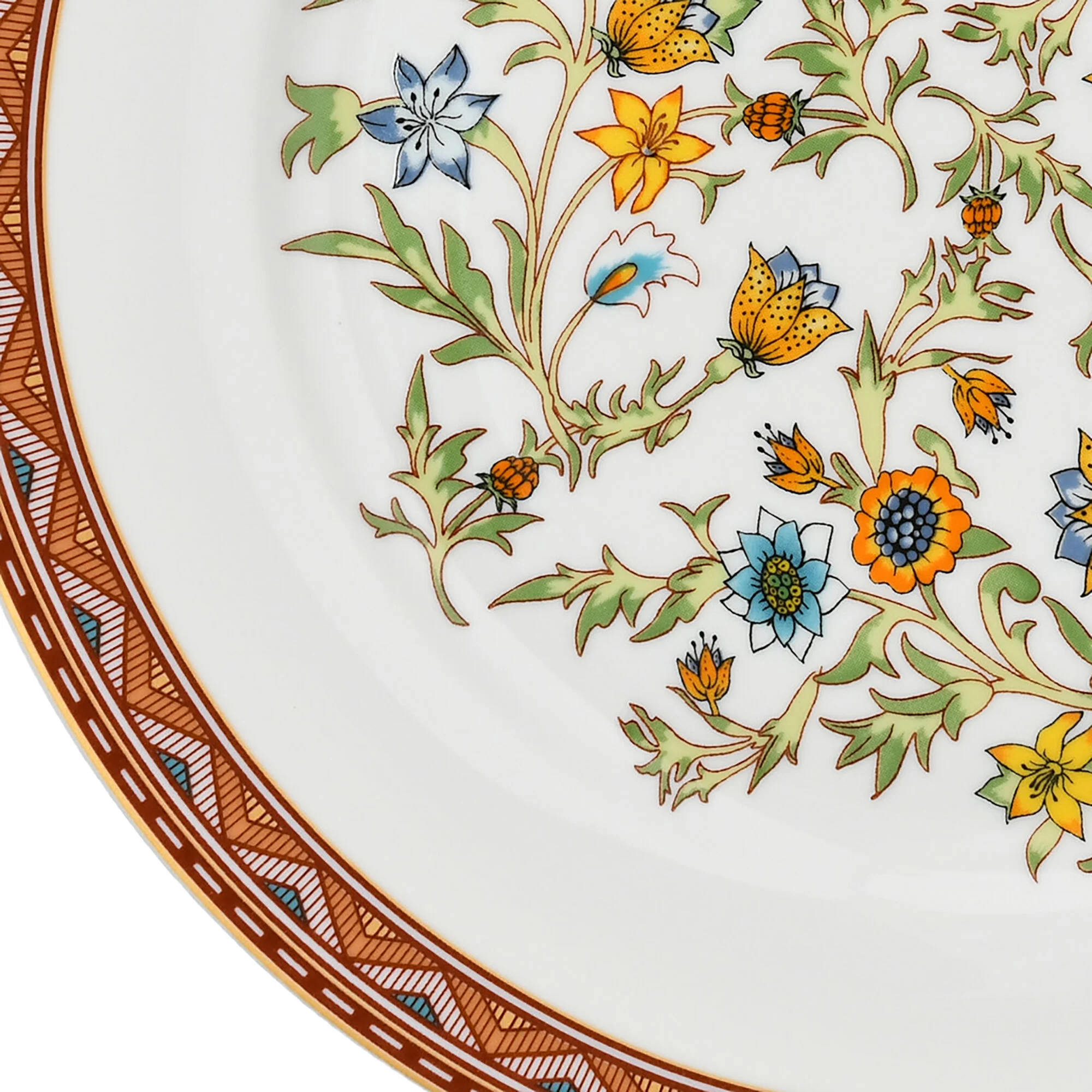STPgoods Fleurs des Prairies Bone China Dinnerware Set of 16 Service for 4 in Gift Box