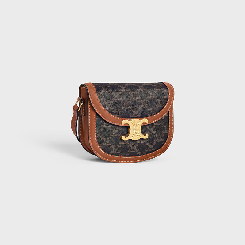 BESACE CLEA IN TRIOMPHE CANVAS AND CALFSKIN