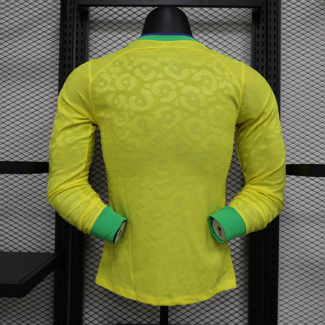 2023/2024 Brazil Home Long Sleeve Players Edition
