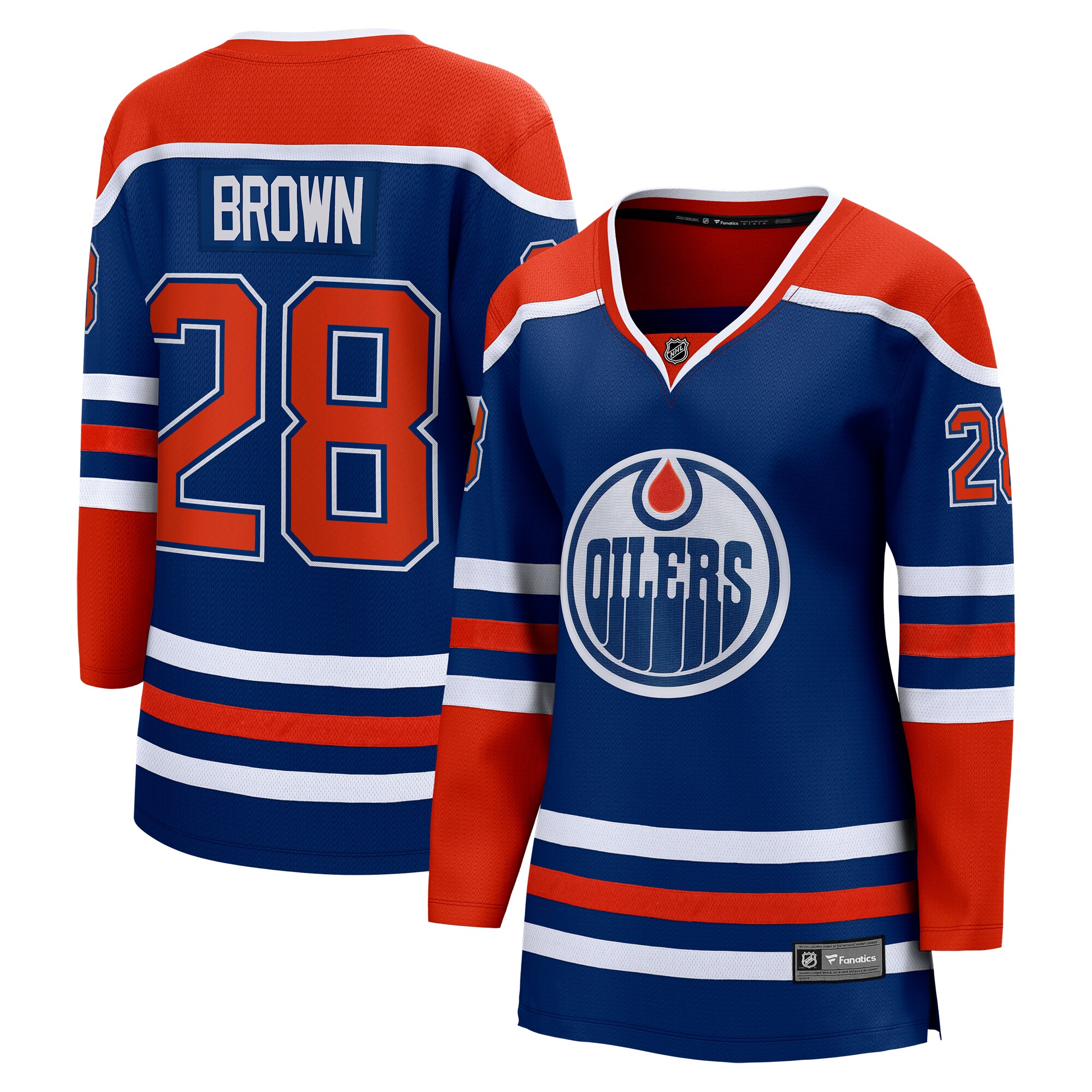 Connor Brown Edmonton Oilers Fanatics Women’s Home Breakaway   Jersey – Royal