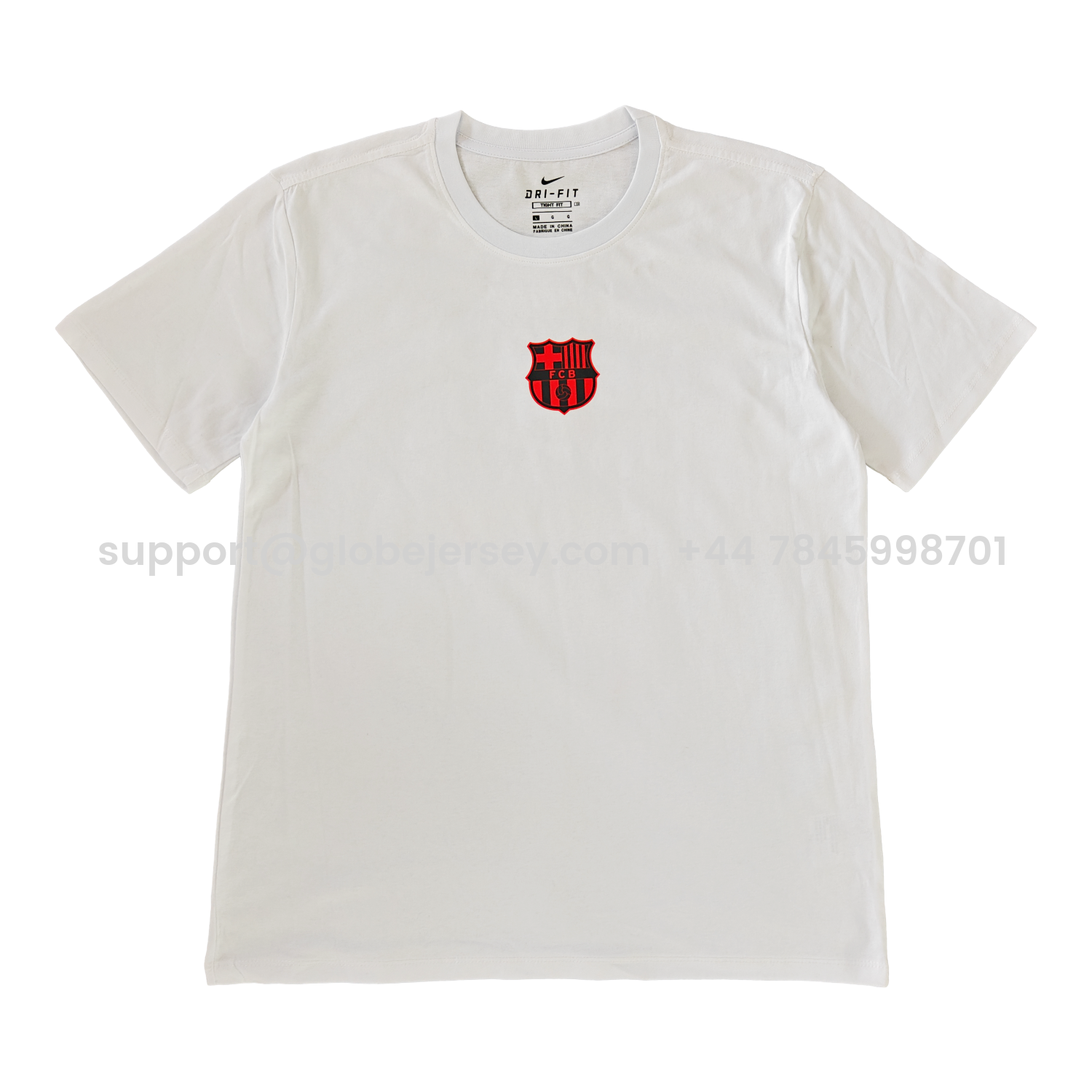 Barcelona Més Que Un Club Skateboard Aesthetics T-shirt【White】