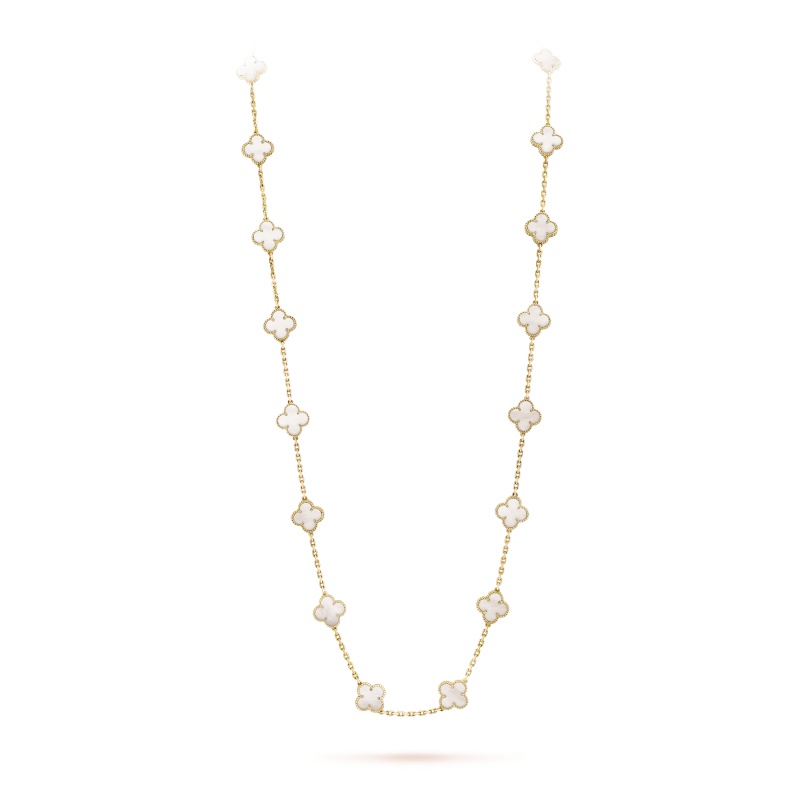 Vintage Alhambra long necklace, 20 motifs