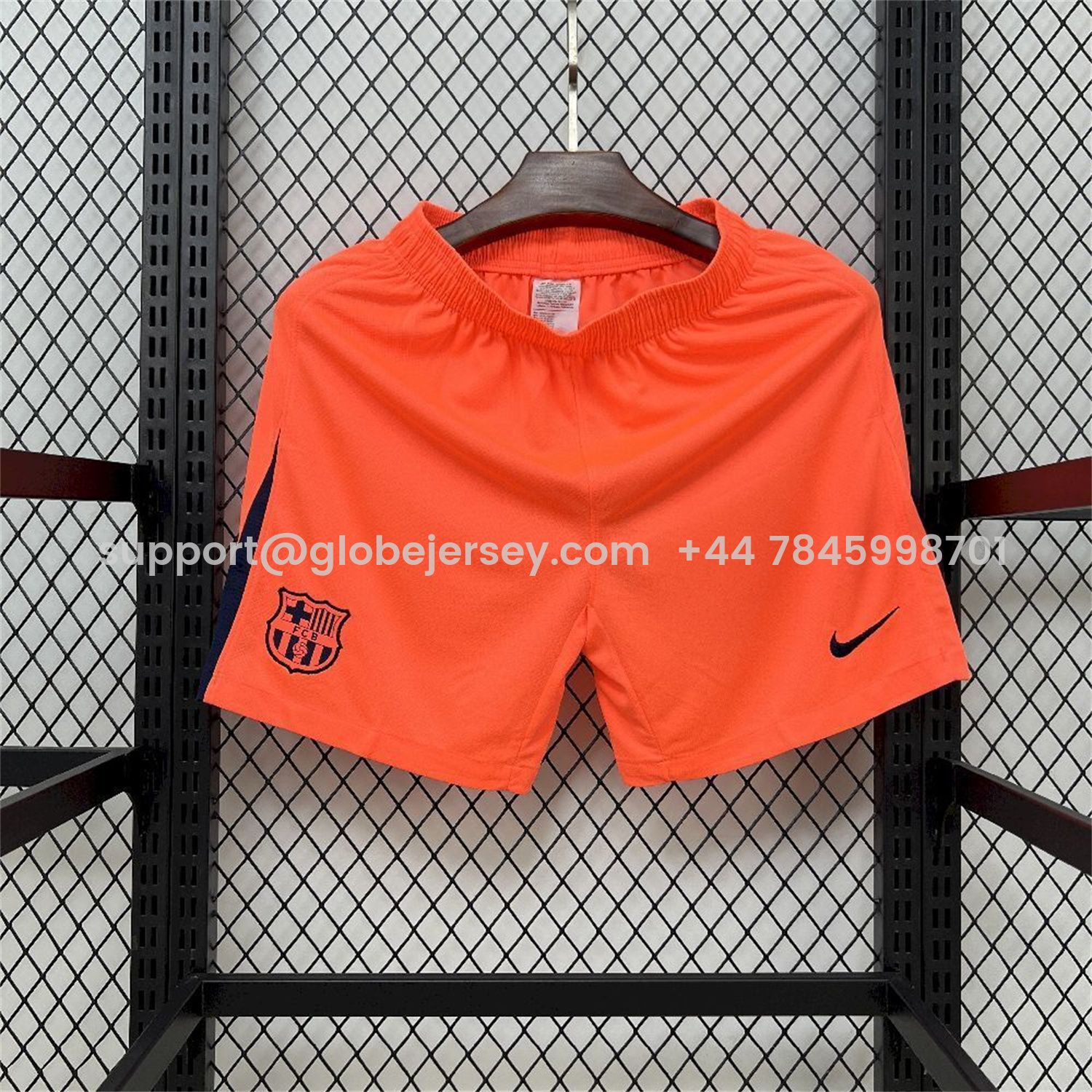Barcelona 25-26 Third Orange Shorts - Fans Version