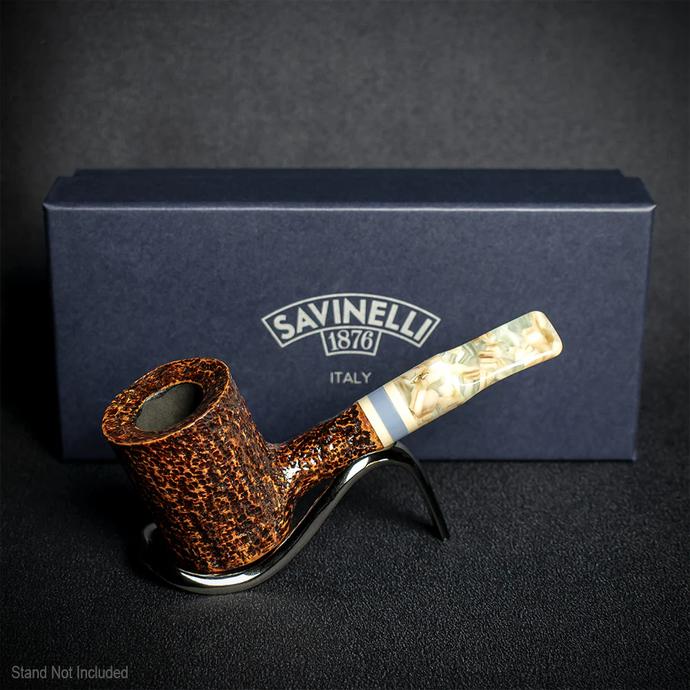 Savinelli Sasso Rusticated 311 - 6mm Briar Pipe