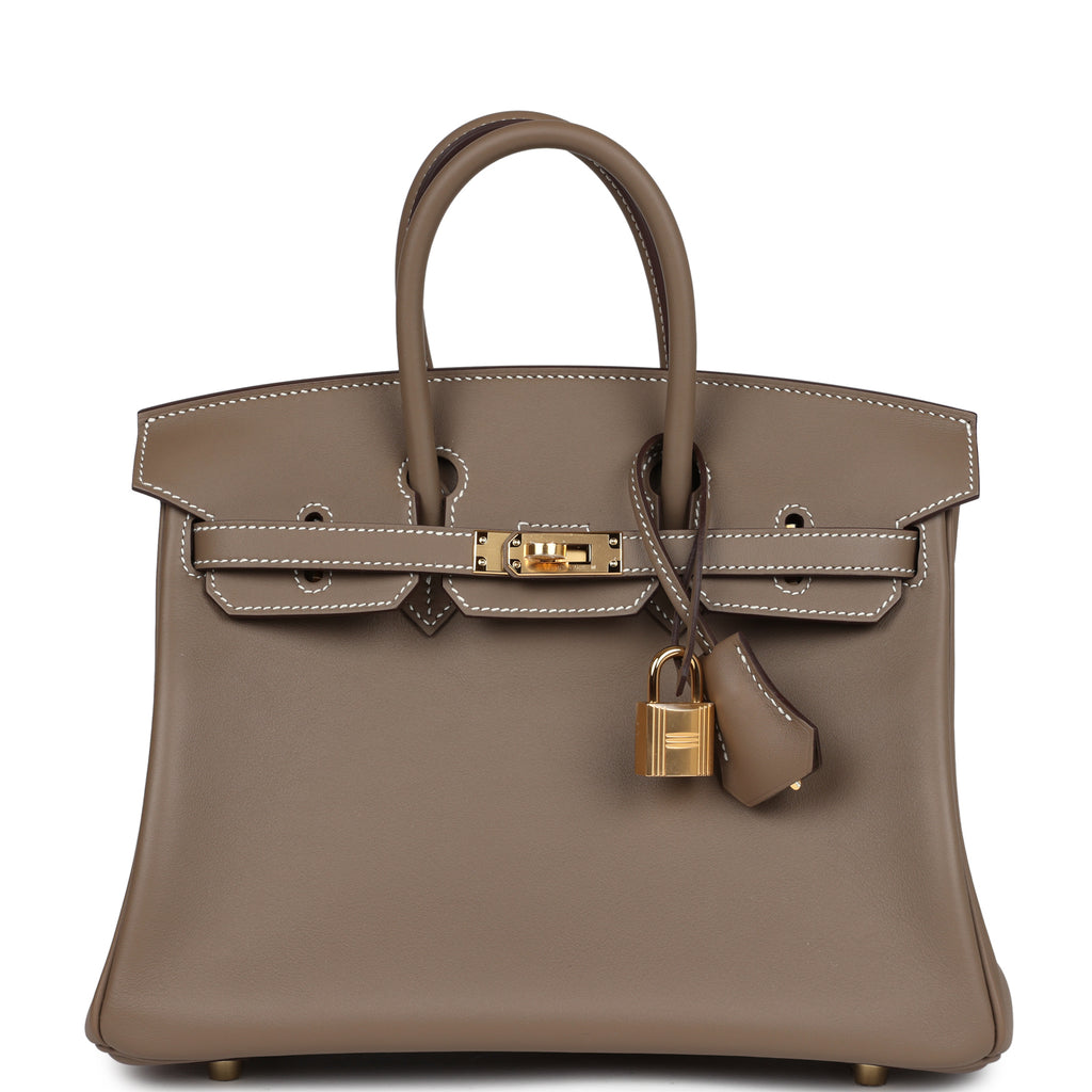 Birkin 25 Etoupe Swift Gold Hardware