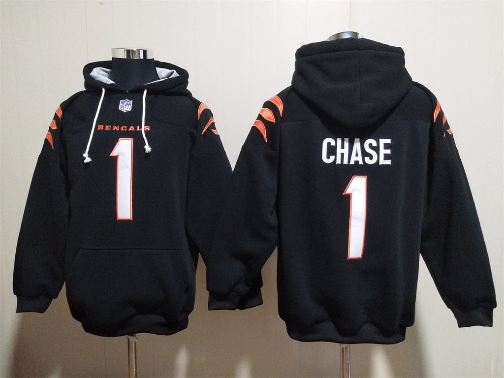 Cincinnati Bengals Black Hoodie #1 CHASE (with pockets)