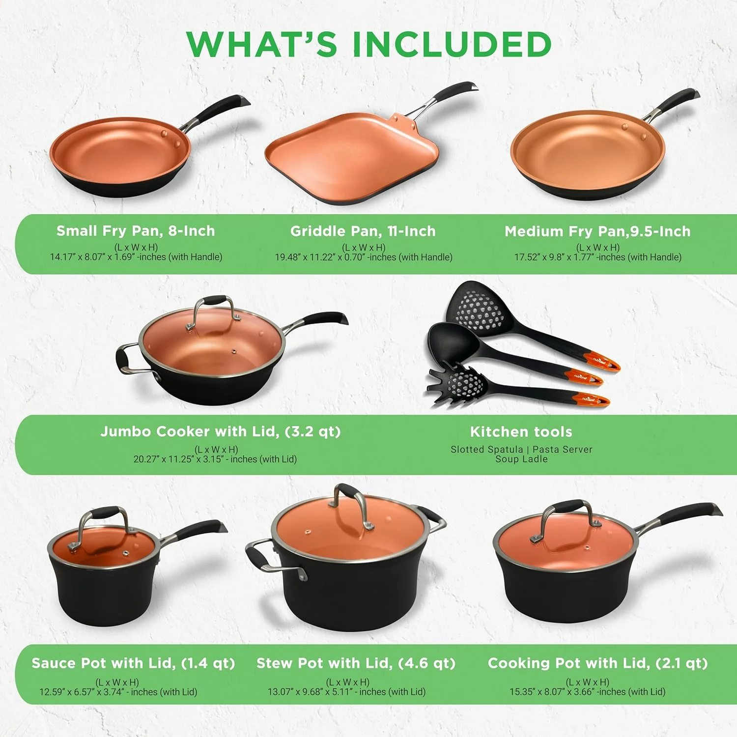 54-Piece Kitchen Cookware Set �C Complete Non-Stick Ceramic Pots and Pans Set with Utensils, Bakeware, and Knife Set, Gas, Electric & Induction Compatible, Blush Pink Kitchen Essentials