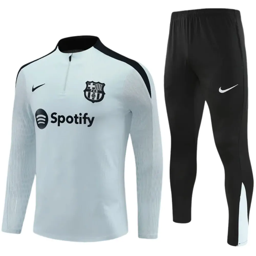 2024-25 New Season Barcelona Light Grey-Children-Training Suit