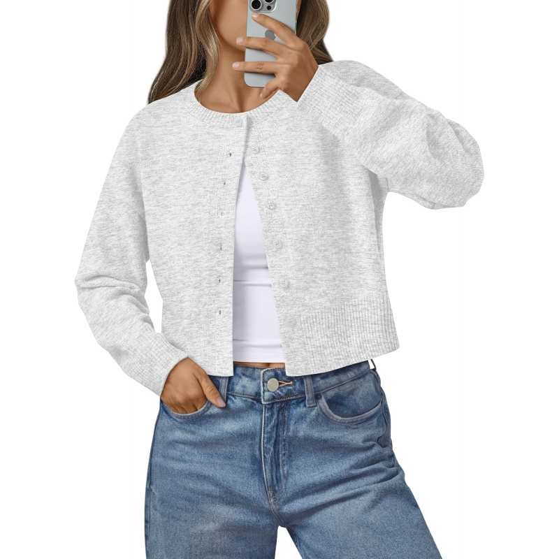 Women's Lightweight Cardigan Cropped Knit Fall Cute Sweaters 2026