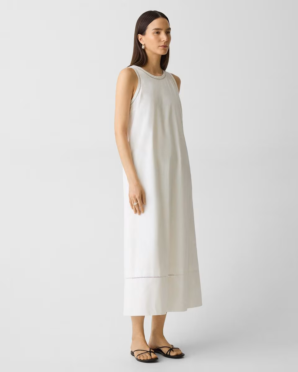 Maxi Tank Dress in City Poplin