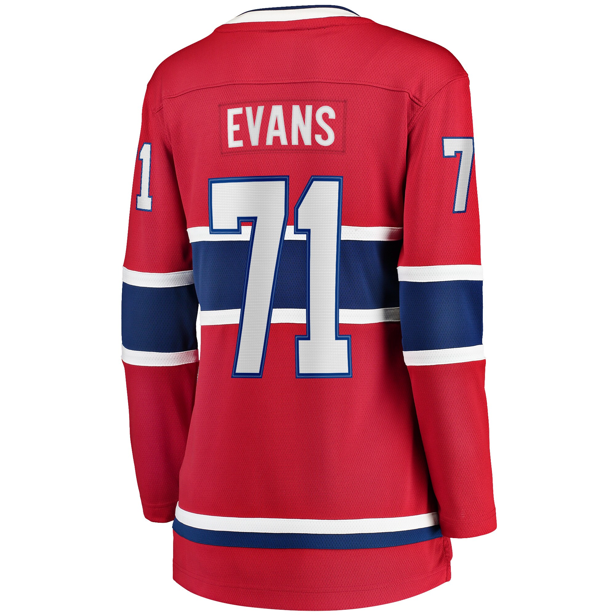 Jake Evans Montreal Canadiens Fanatics Women’s Home Breakaway   Jersey – Red