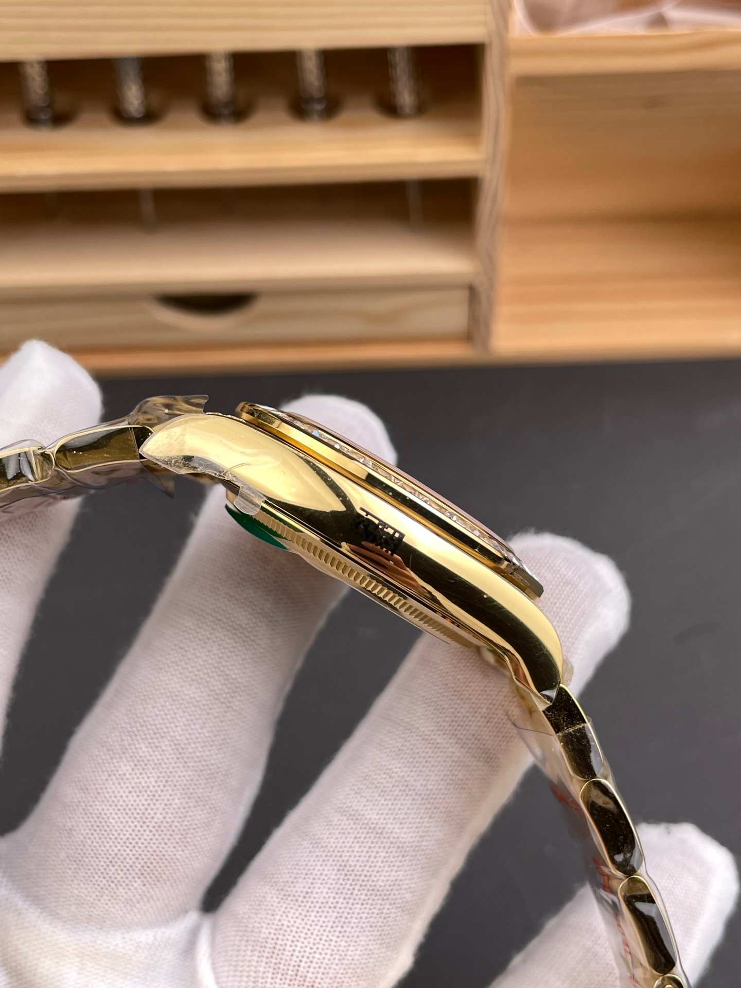 Rolex Daytona Full Gold Baguette Diamond