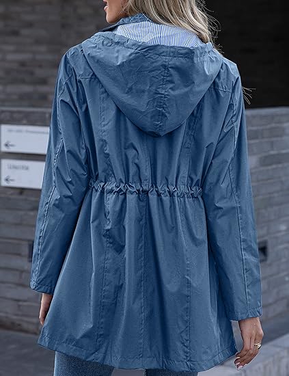 Rain Jacket Women Striped