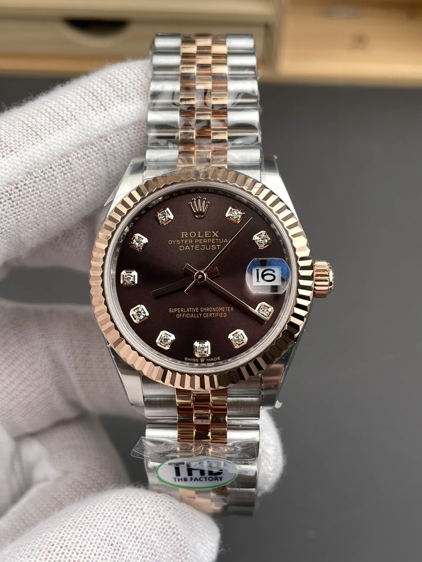 Rolex Datejust Two-Tone Rose Gold Ladies 31mm