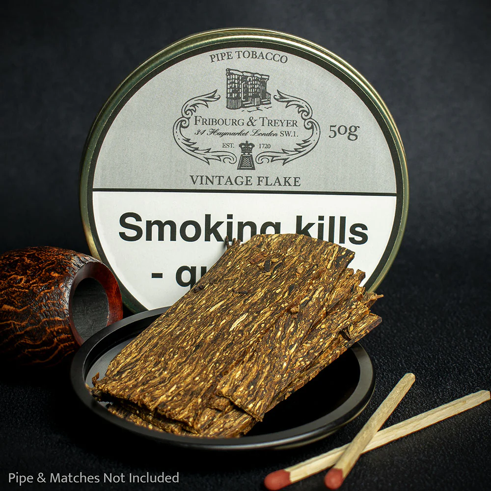 Fribourg & Treyer Vintage Flake Pipe Tobacco - 50g Tin