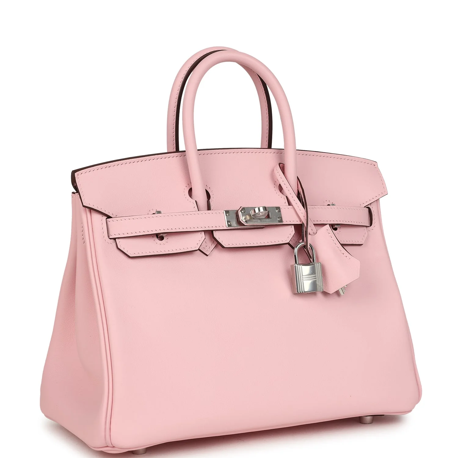 Hermes Birkin 25 Rose Sakura Swift Palladium Hardware