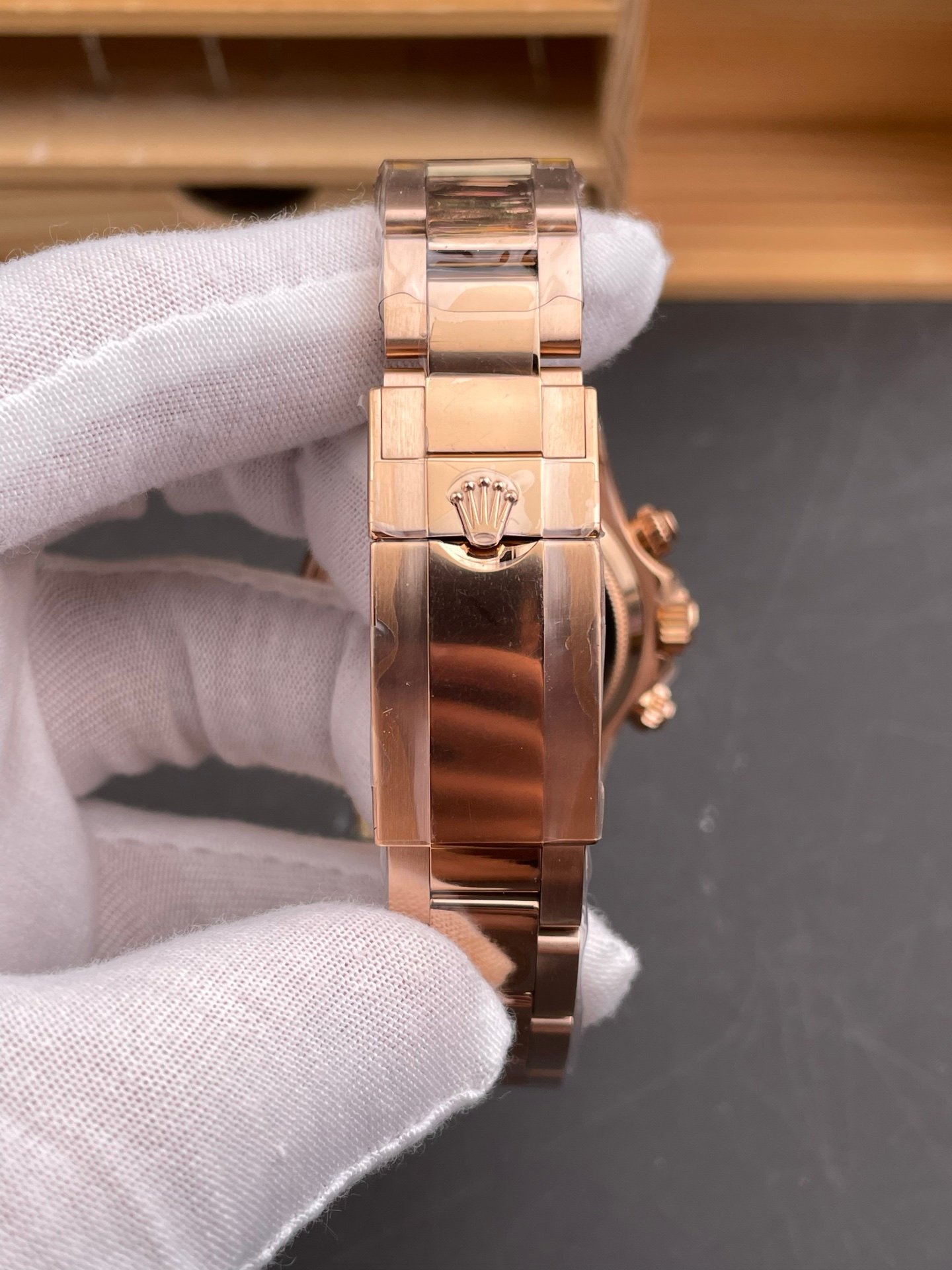 Rolex Daytona Rose Gold Black Gold Diamond