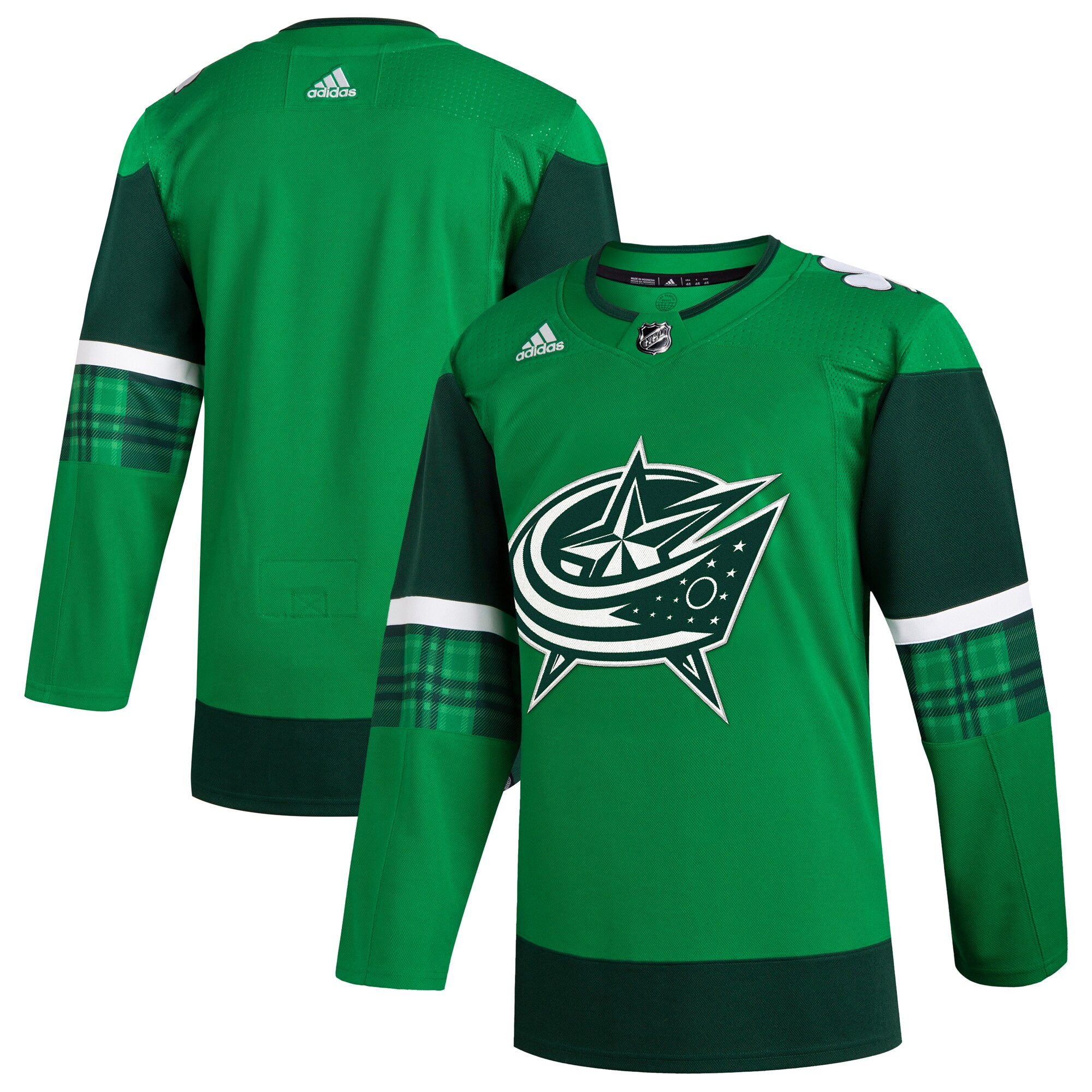 Columbus Blue Jackets  2023 St. Patrick’s Day Primegreen  Jersey – Kelly Green