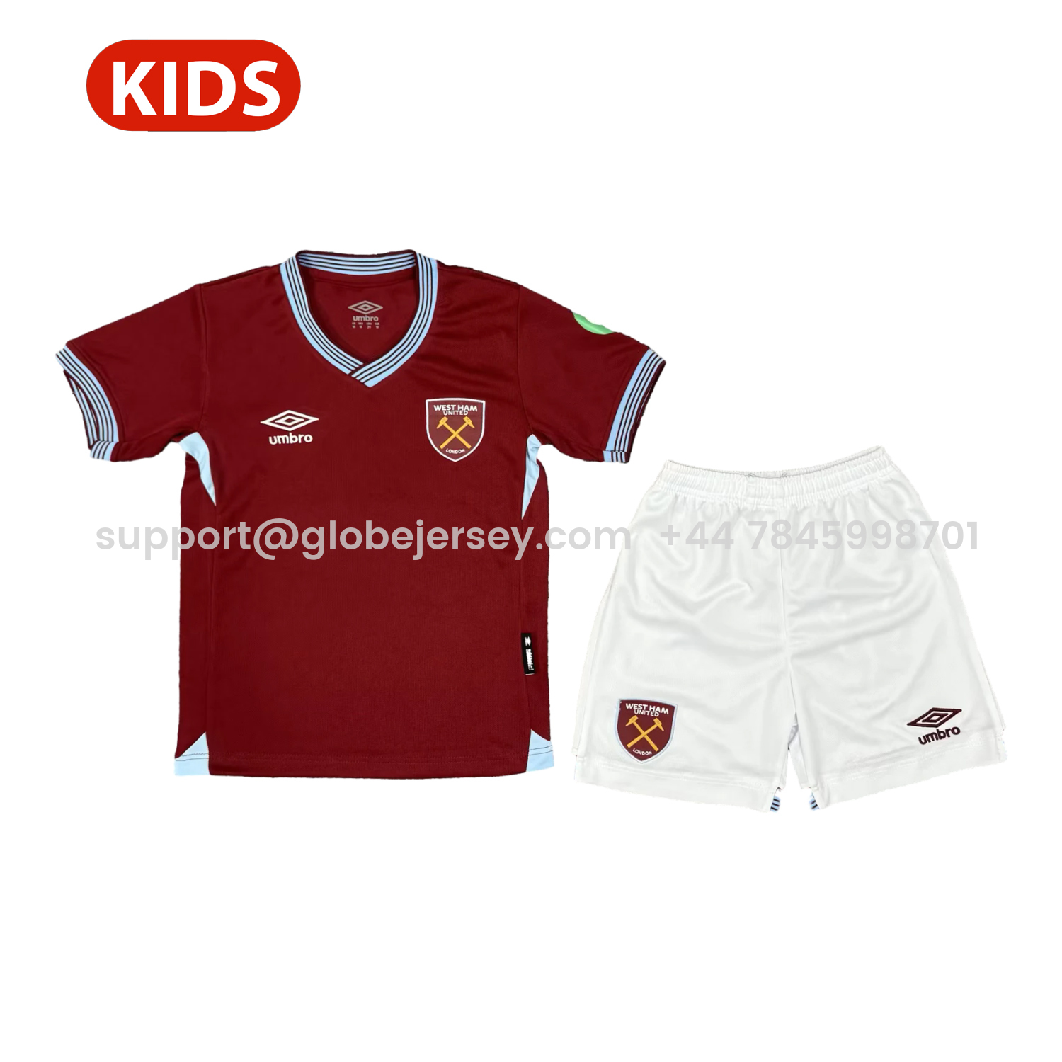 West Ham United 25-26 Home Kids Kit
