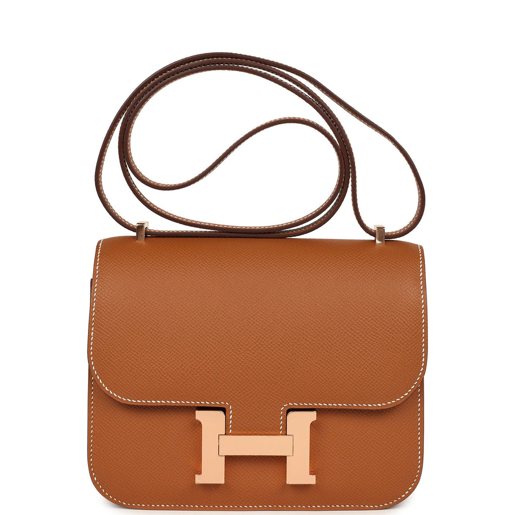 Constance 18 Gold Epsom Rose Gold Hardware