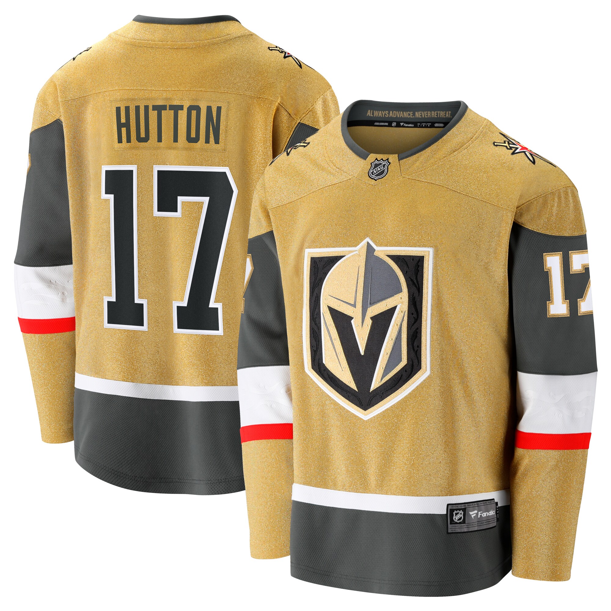 Ben Hutton Vegas Golden Knights Fanatics Home Premier Breakaway   Jersey – Gold
