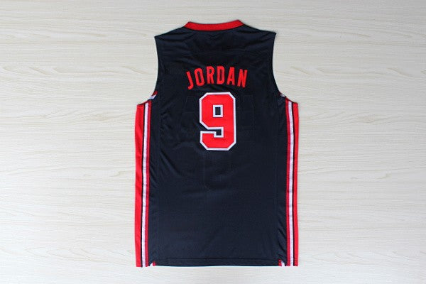 Dream Team No. 9 Flying Man. Jordan blue new fabric fan version jersey