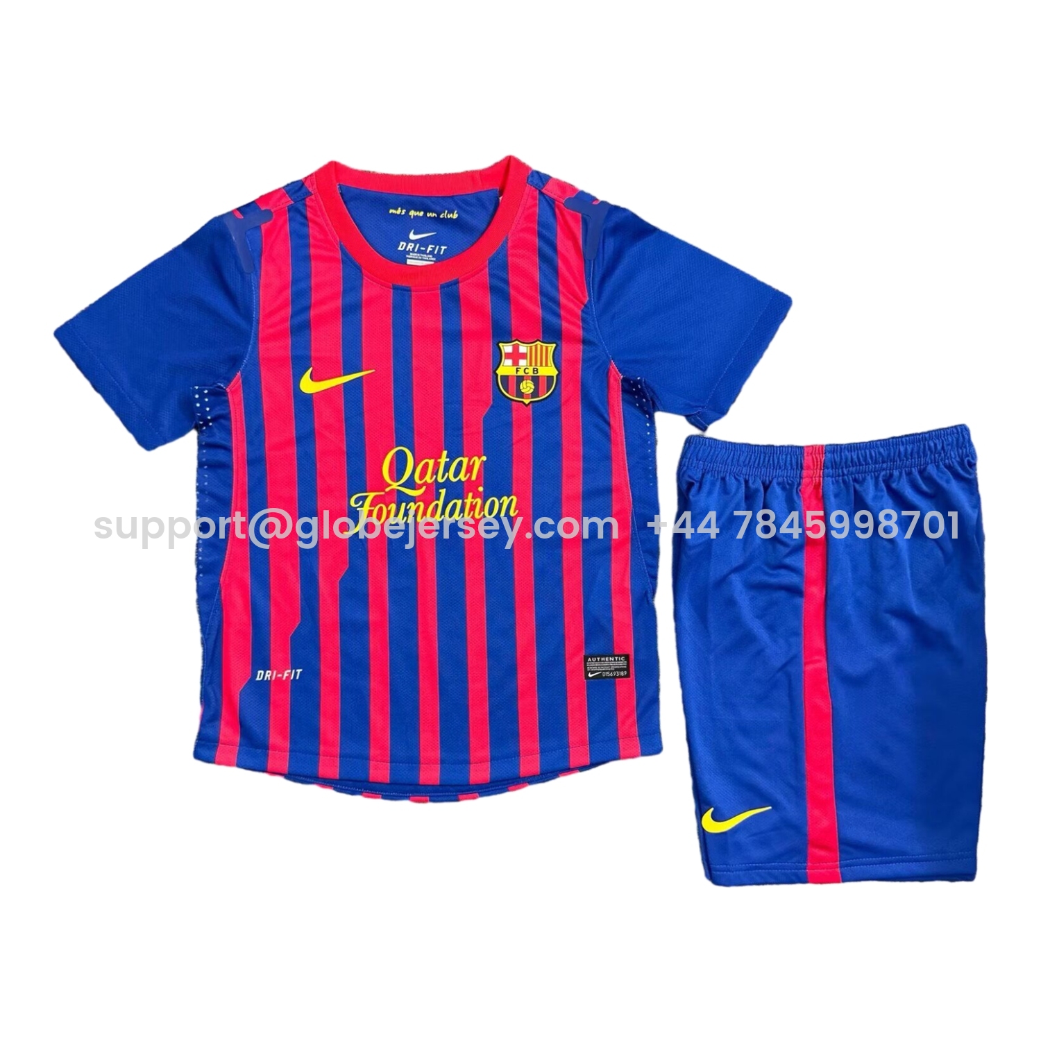 Retro Barcelona 2011-12 Home Kids Kit