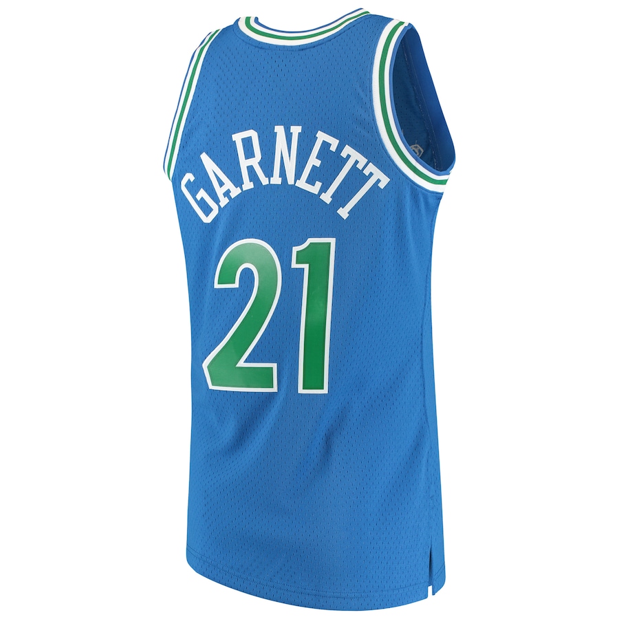 Men's Minnesota Timberwolves Kevin Garnett Mitchell & Ness Blue 1995/96 Hardwood Classics Swingman Jersey