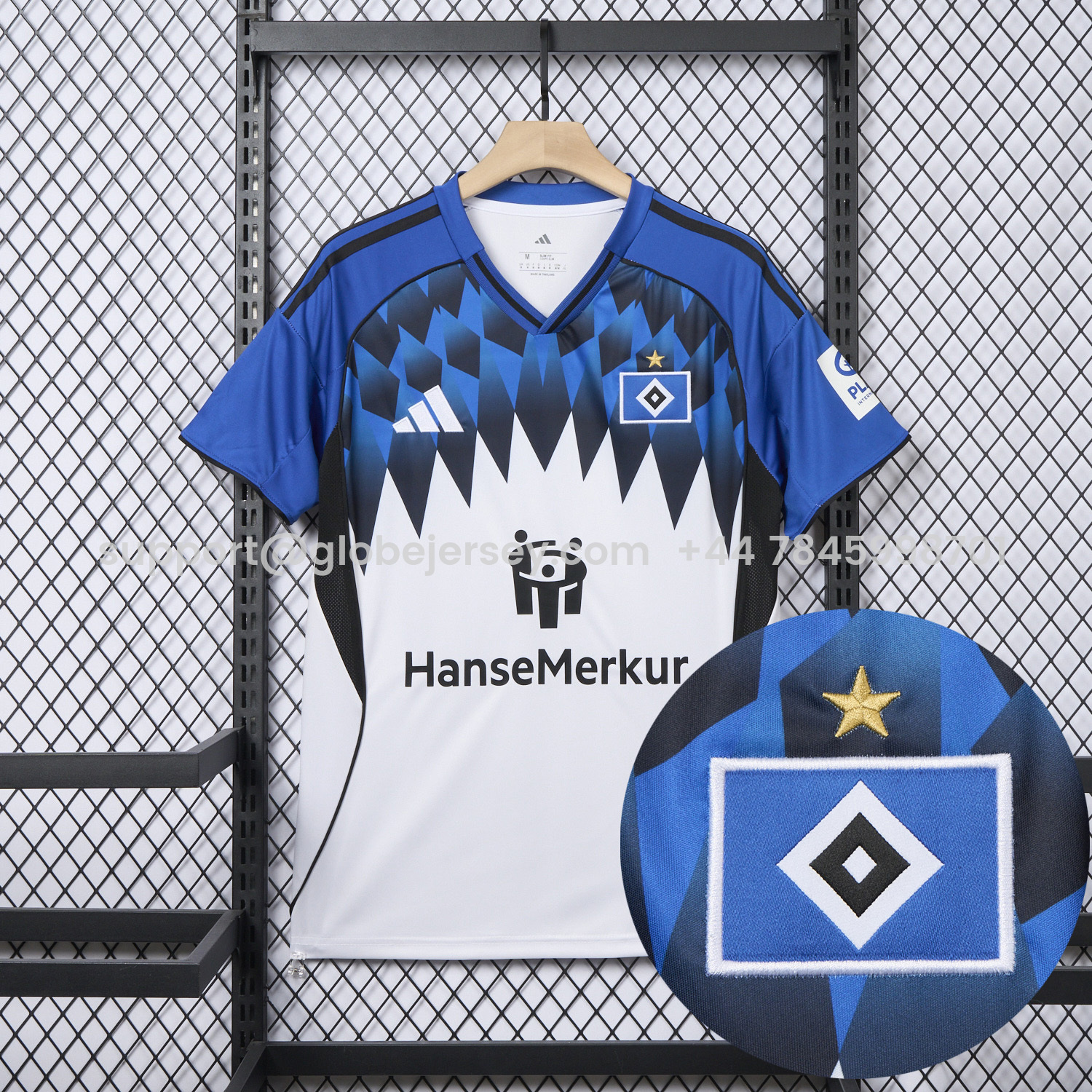 【Embroidered Team Badge】Hamburger SV 25-26 Home Jersey - Fans Version