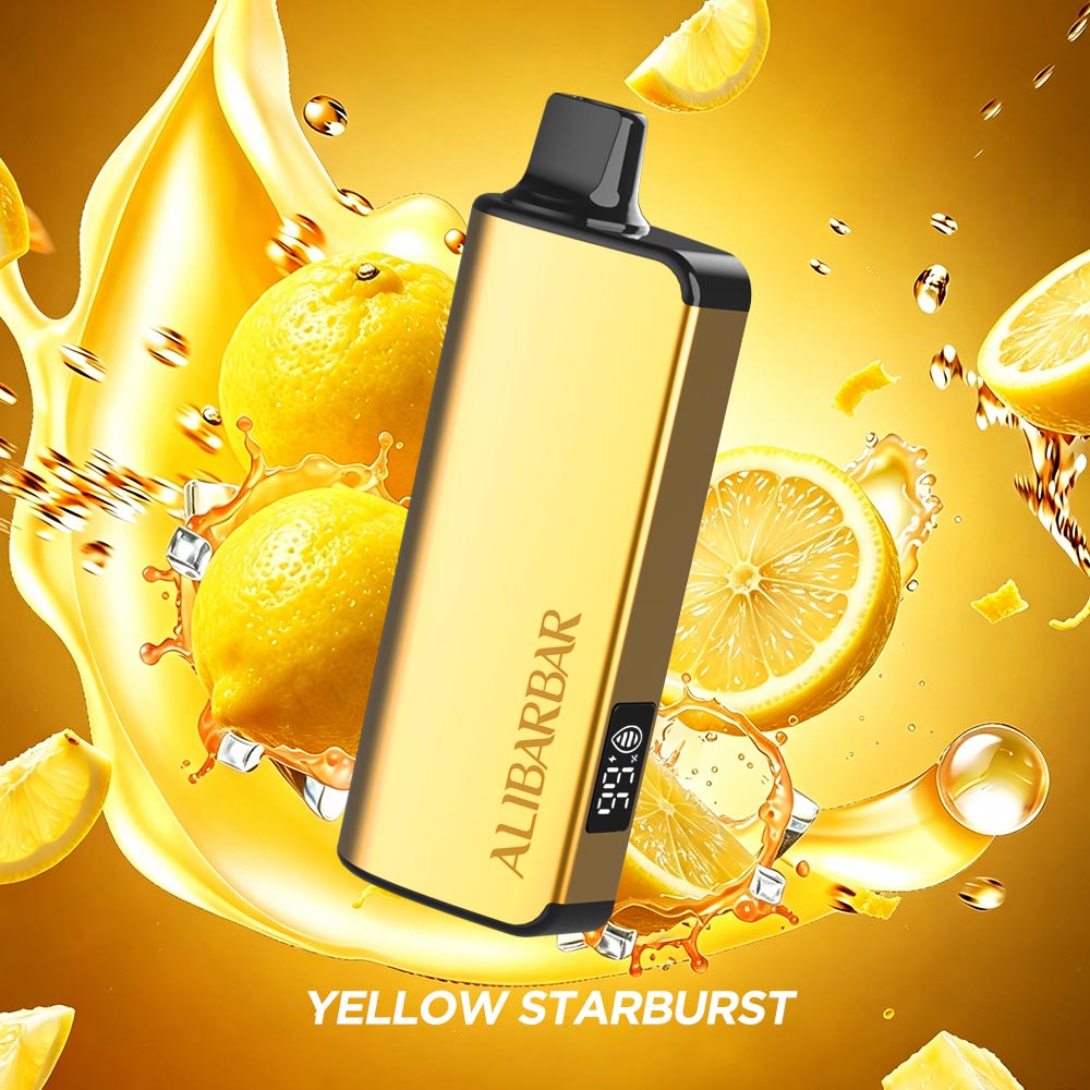 YELLOW STARBURST - ALIBARBAR INGOT 9000 Puffs