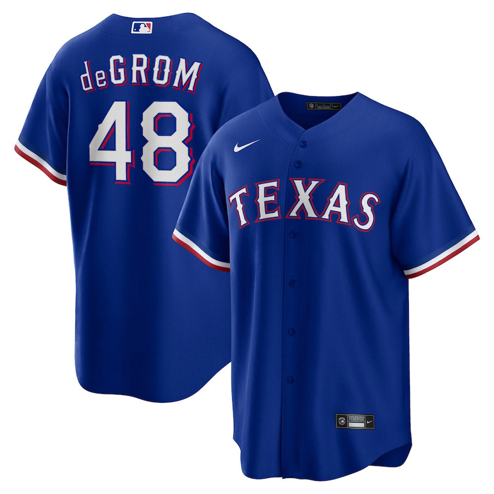 Men's Texas Rangers Jacob deGrom Cool Base Replica Alternate Jersey - Royal
