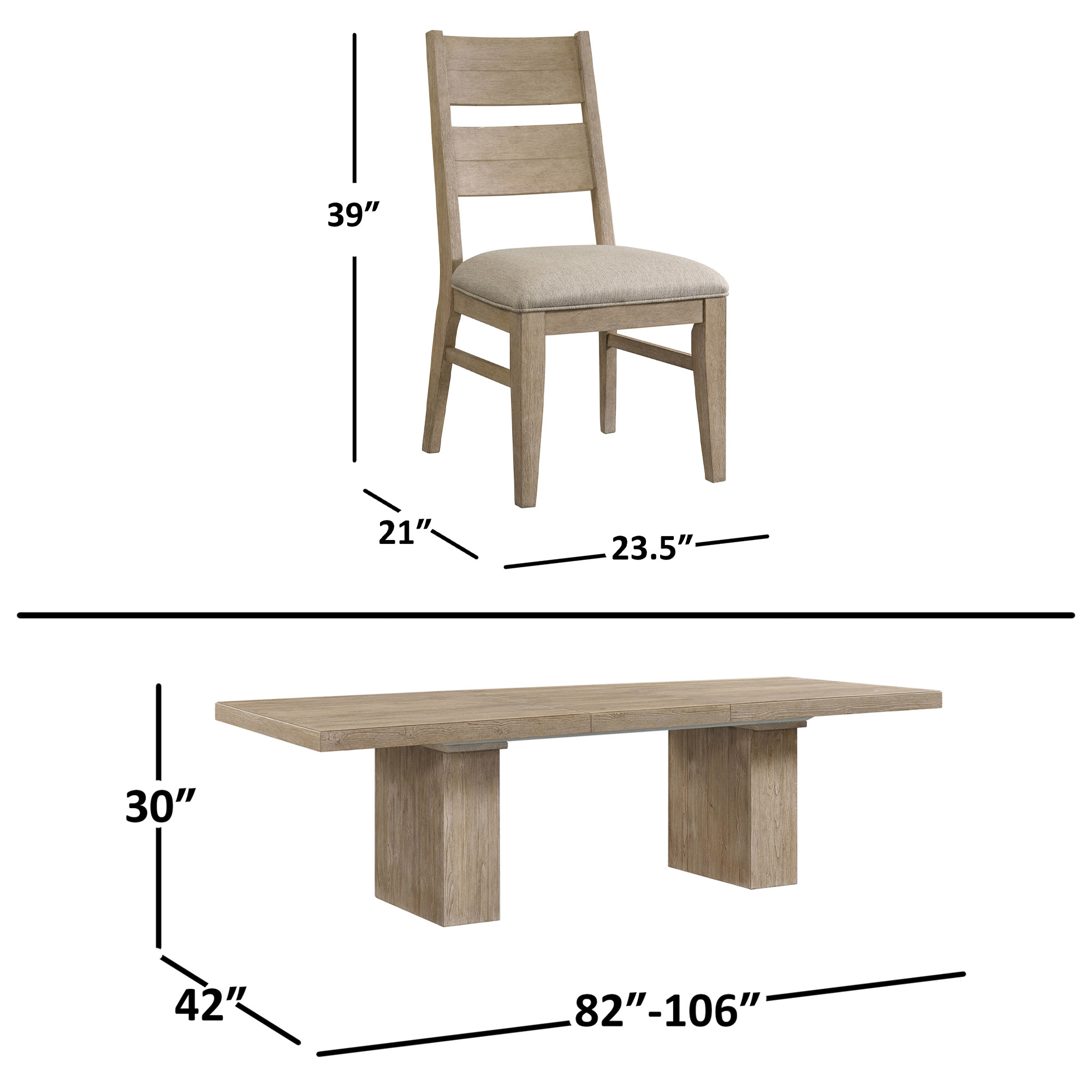 Taylor Dining Table and 6 Chairs