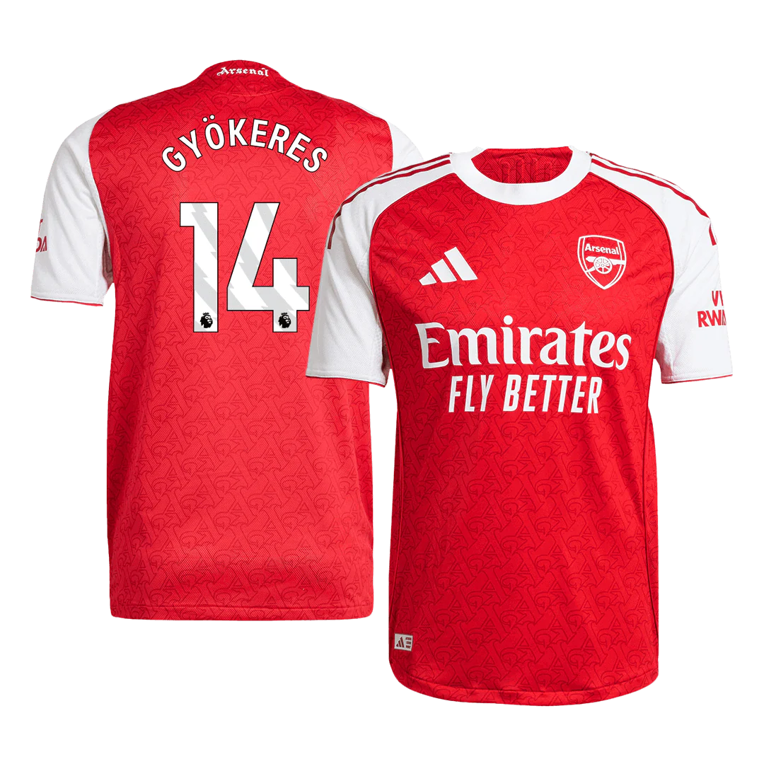 GYÖKERES #14 Arsenal Home Player Version Soccer Jersey 2025/26
