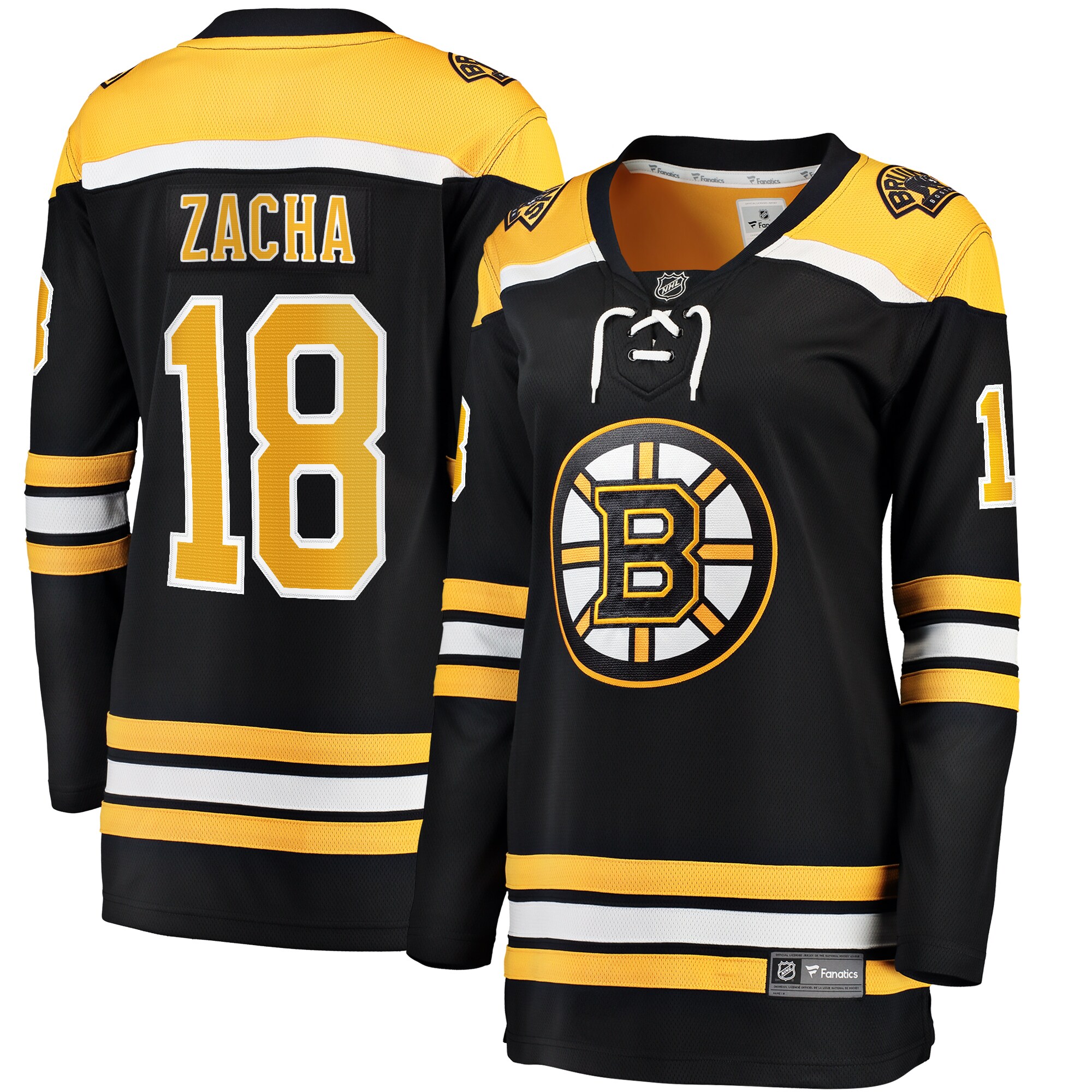 Pavel Zacha Boston Bruins Fanatics Women’s Home Breakaway  Jersey – Black