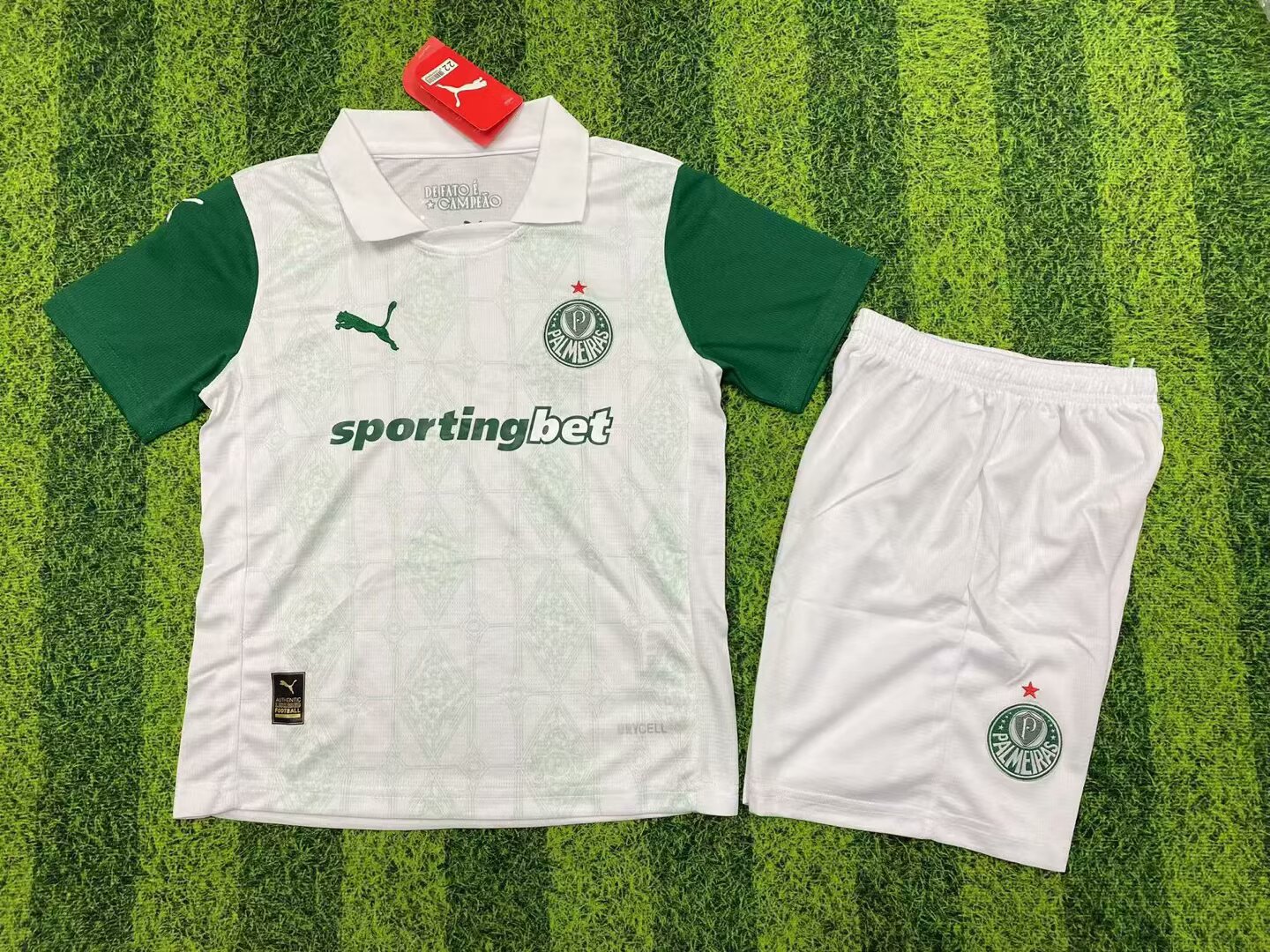 2025/2026 Kids Size Palmeiras Away Football Shirt 1:1 Thai Quality