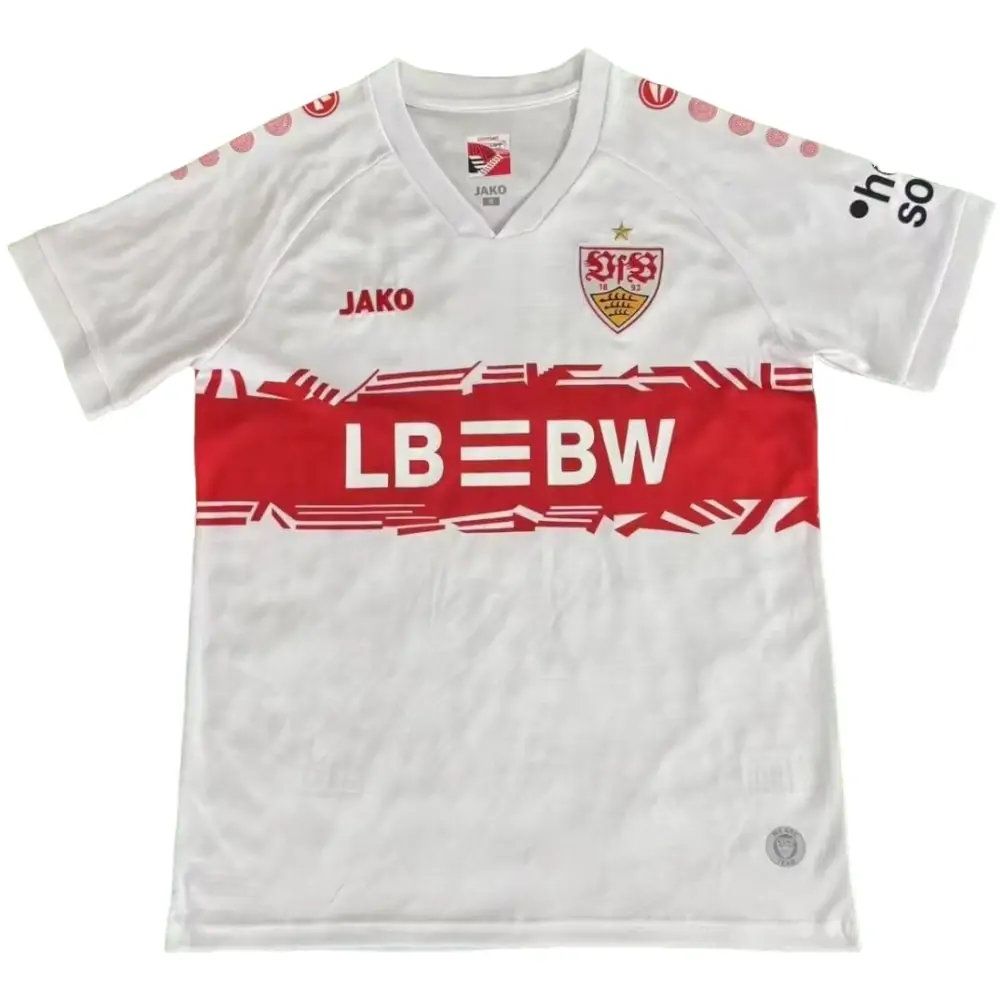 2025-26 Stuttgart Home Short Sleeve Jersey - Fans Edition
