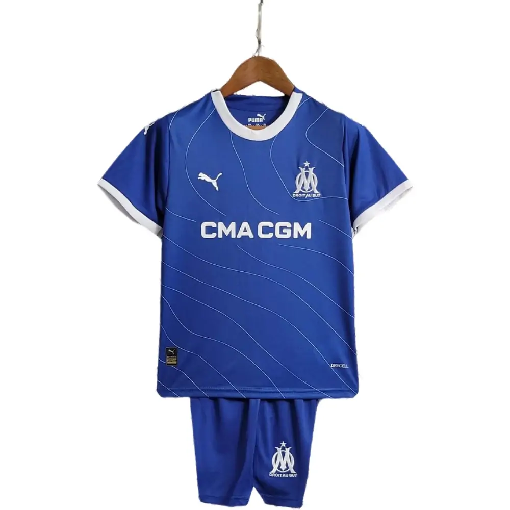 2023/2024 Olympique de Marseille Away  Football Shirt 1:1 Thai Quality Kids Size