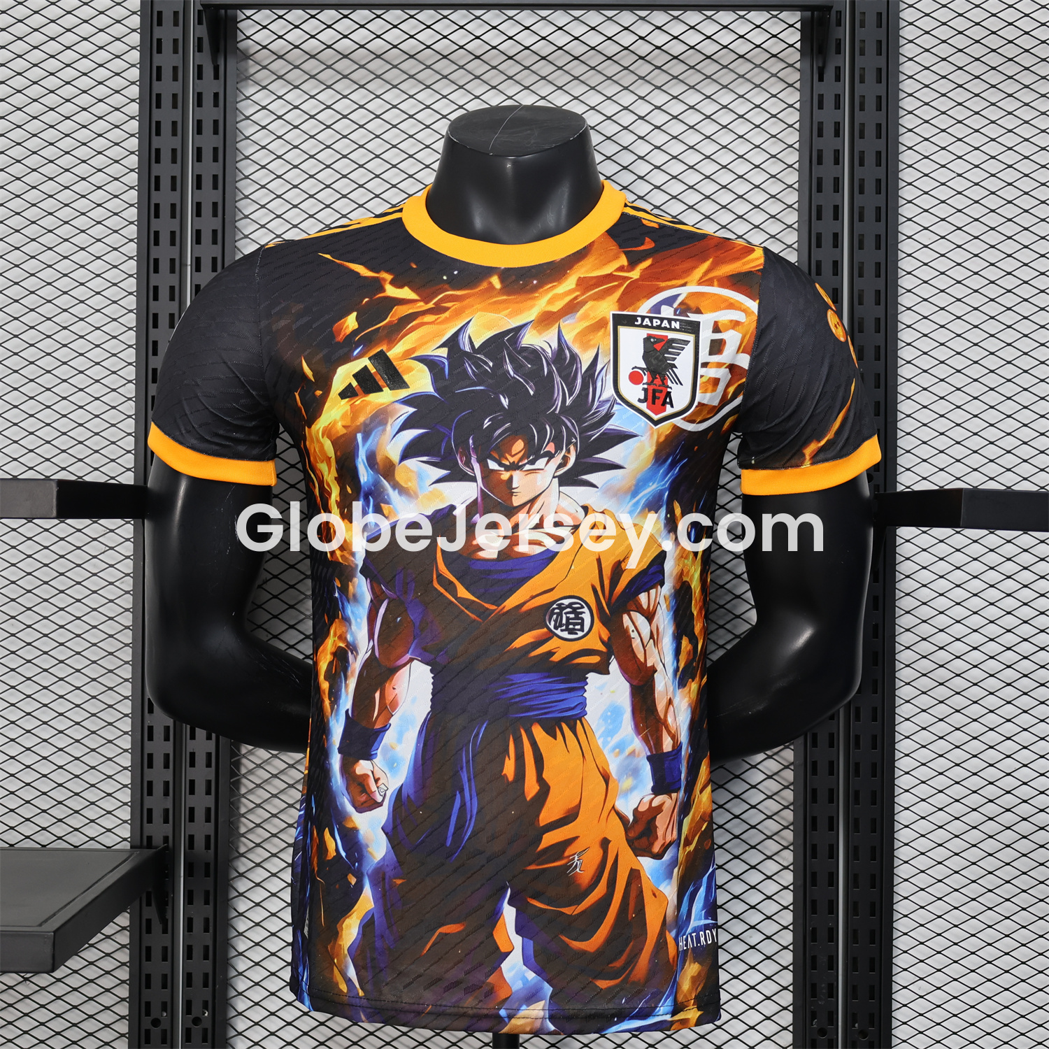 Japan 25-26 Goku Fighting Form Black Special Jersey - Player Version